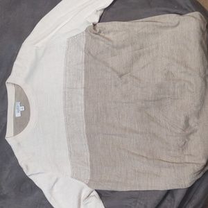 Croft & Barrow light sweater, cream and tan